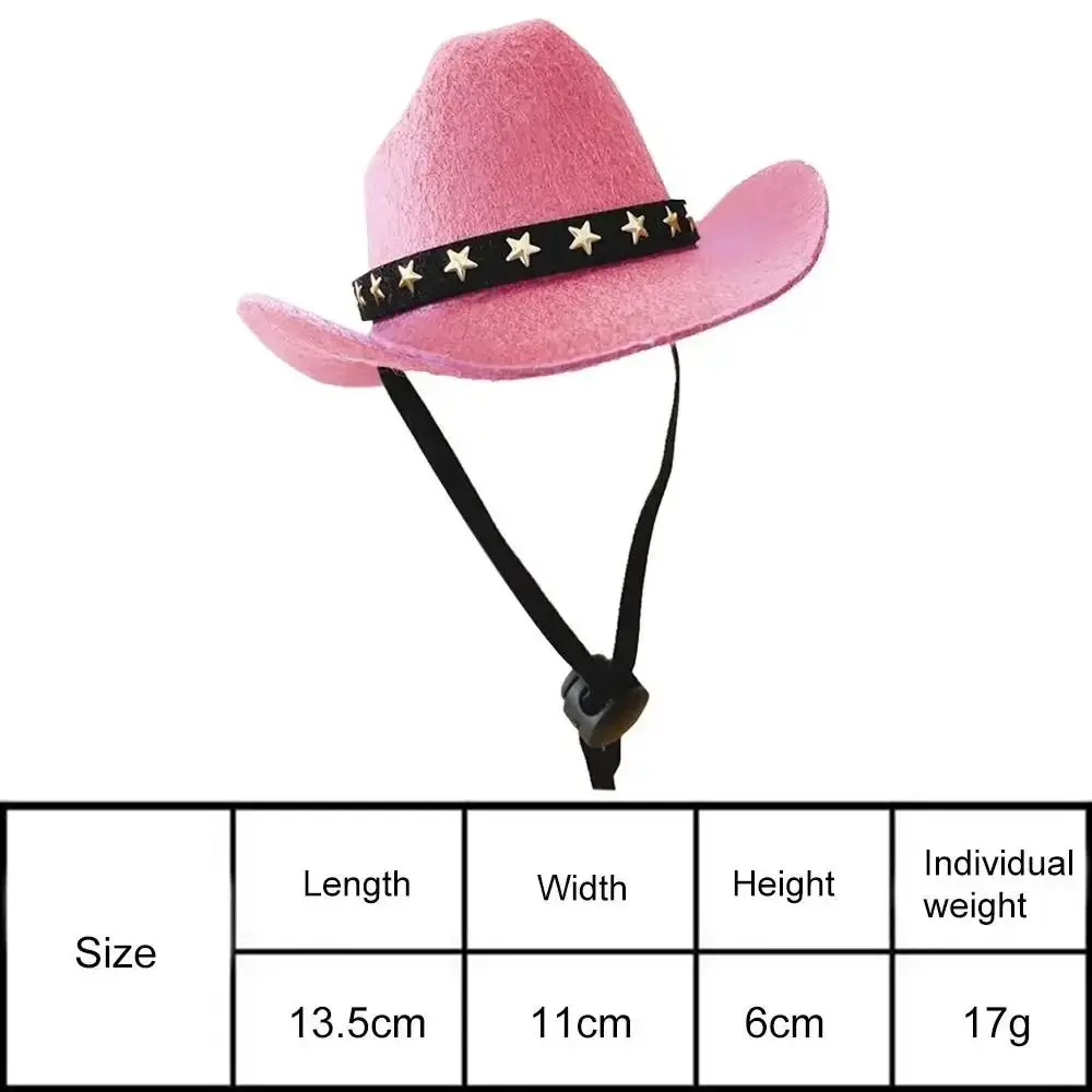 Adjustable Pet Dog Hat Funny Summer Dogs Cat Caps Pet Accessories Dogs Cats Headwear Dog Costume Top Hat Cowboy Hats Photo Prop