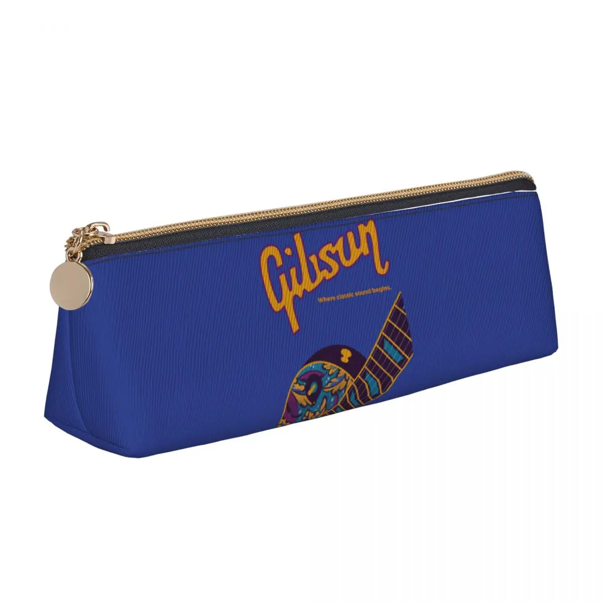 

Guitar Gibson Logo Pencil Case for Boy Girl Gifts Pen Box Pencil Bag Stationery Supplies Pen Holder Bag