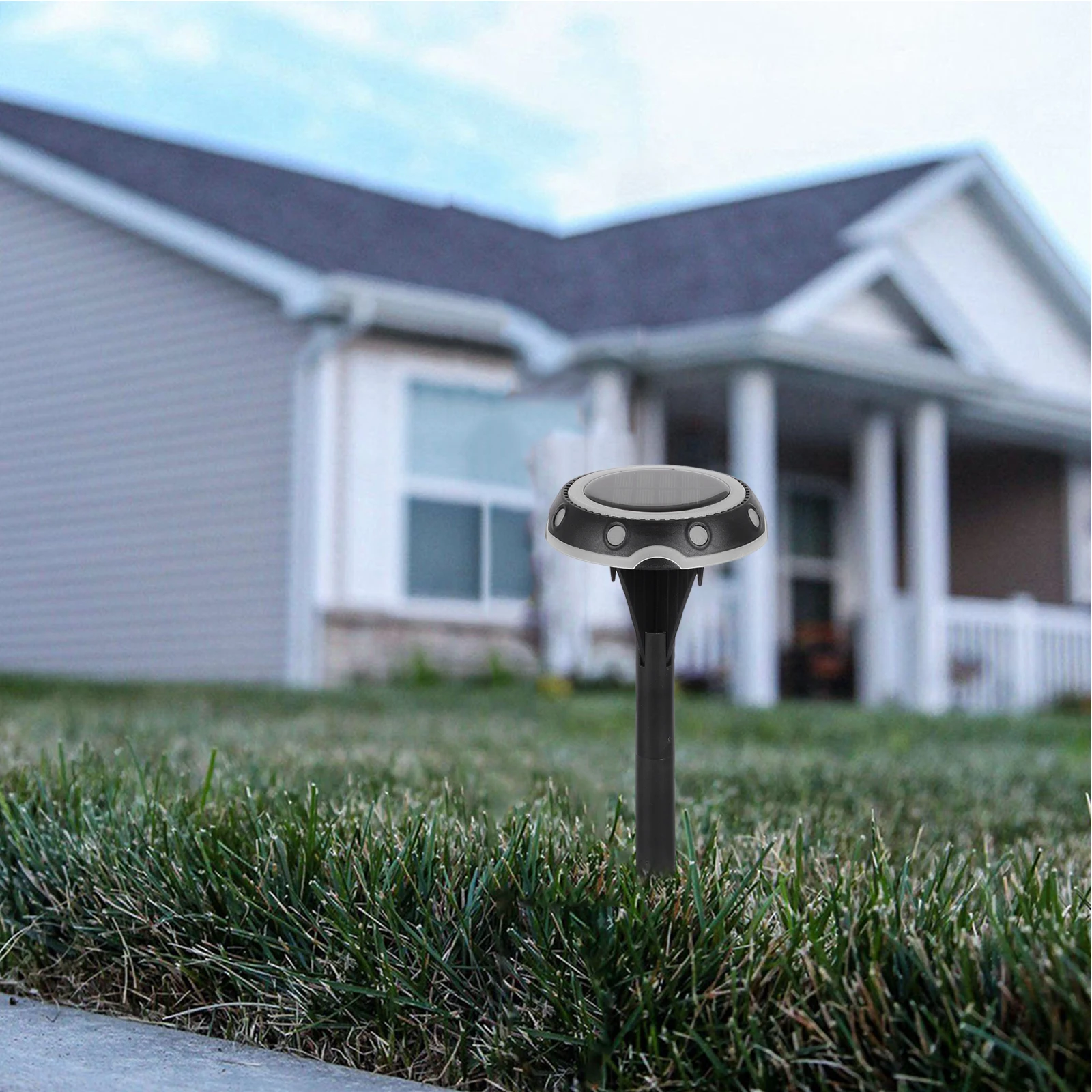 

1pc Solar Garden Lights Outdoor Plug-In Ground Buried Led Landscape Yard Lamp For Lawn Decoration Waterproof Rainproof Energy