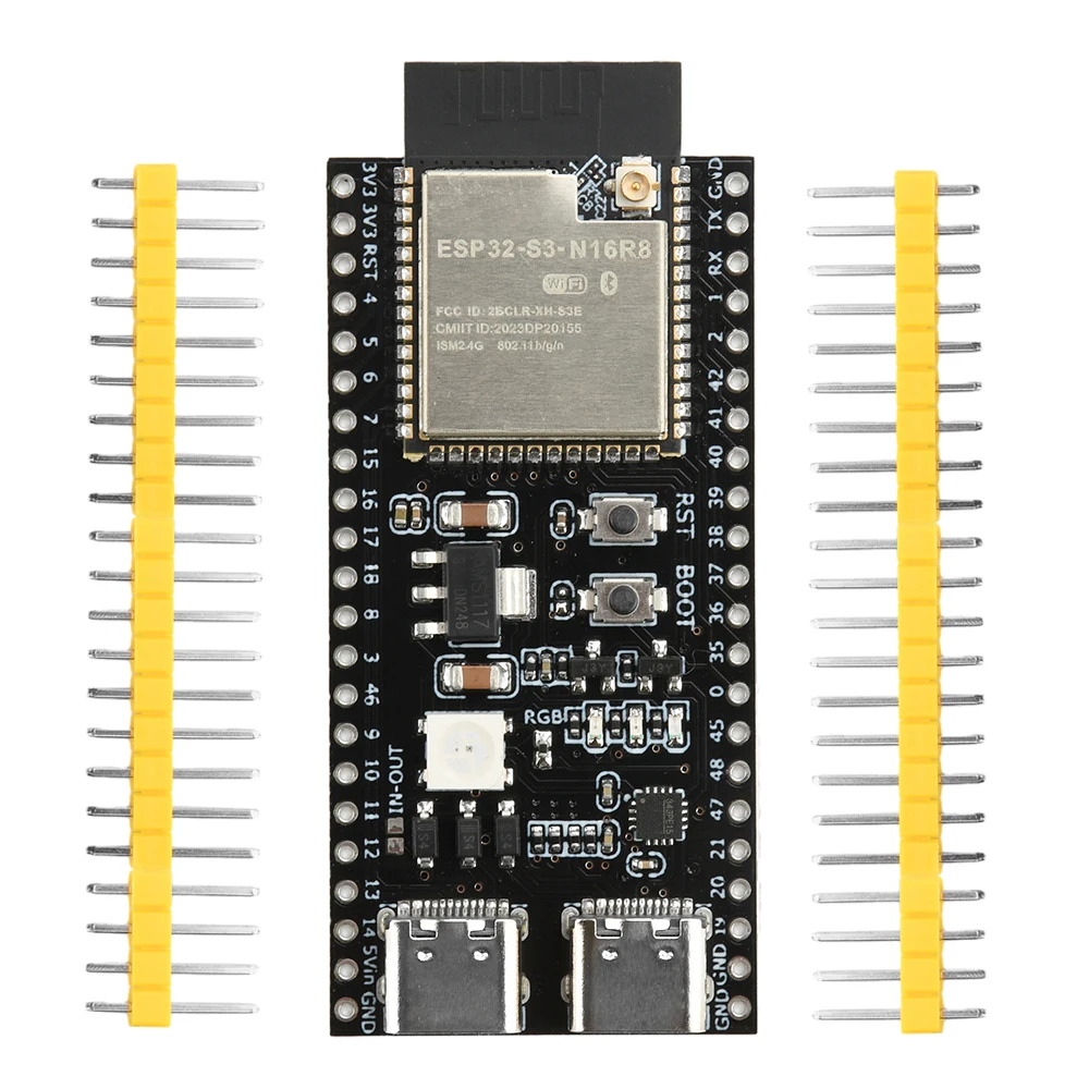 ESP32-S3 WiFi BT Entwicklungsboard Dual-Core-Prozessor Hochleistungs-150-Mbps-Datenrate 2 Type-C-Schnittstellen N16R8 N8R2 Modul – Detail 7