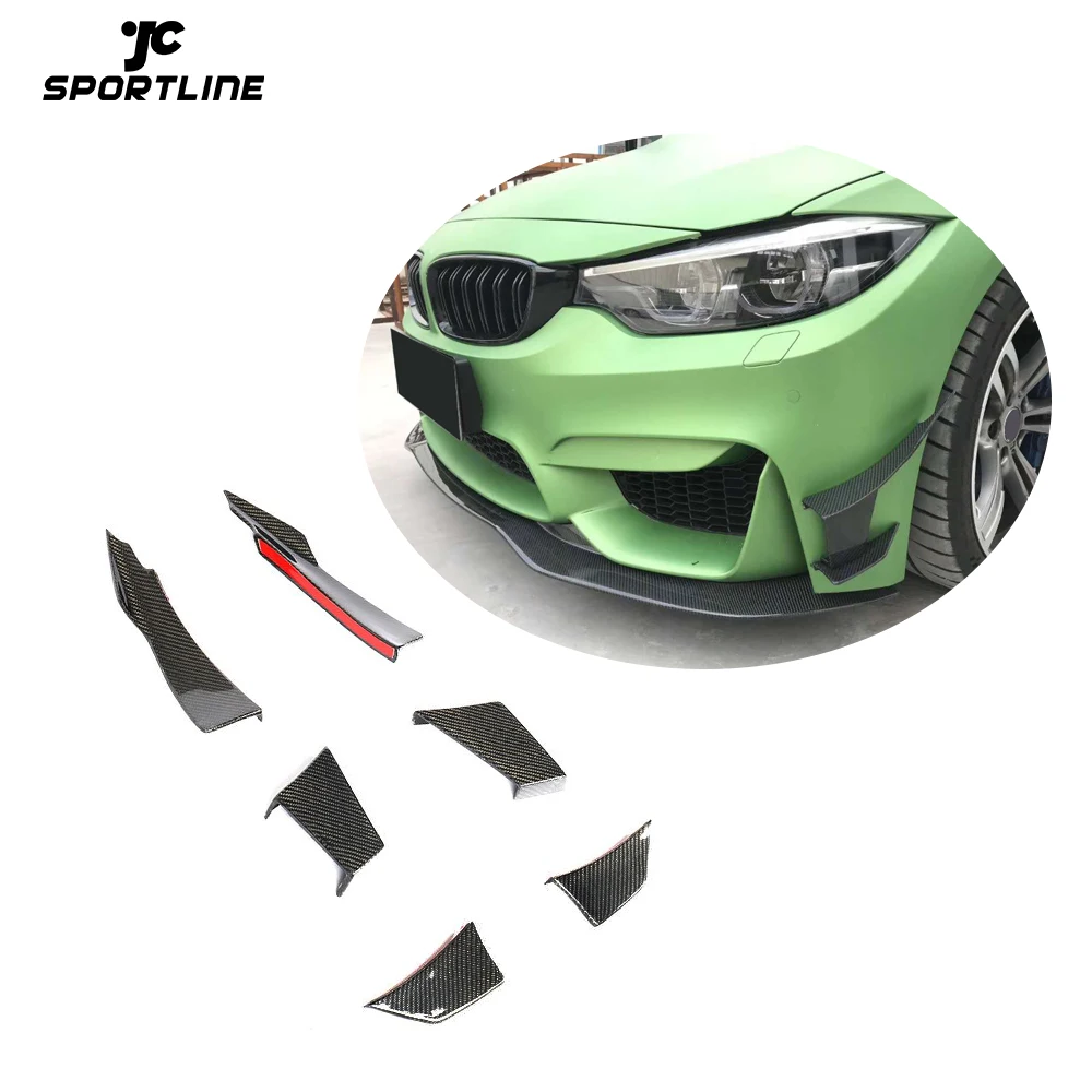 

MAD Style Carbon Fiber F82 M4 Front Canards Bumper Fins For BMW 3 Series 4 Series F80 M3 F82 M4