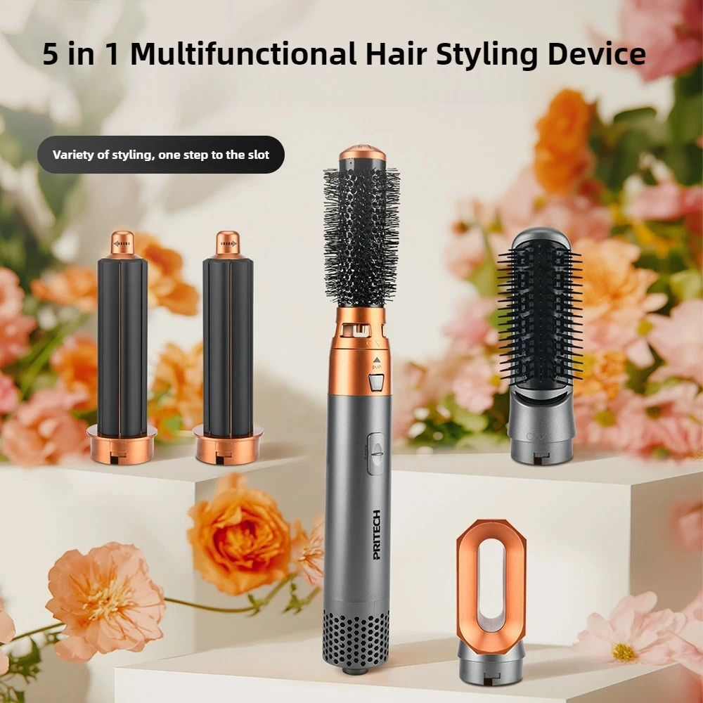 5 in 1 Hair Dryer Brush Ionic High Speed Hair Dryer Professional Hair Straightener Curler Styling Tools Hot Air Brush Blow Dryer