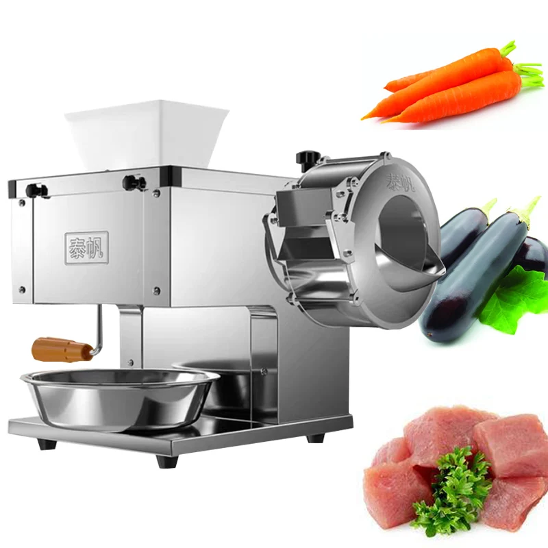 Multi-function Vegetable Cutter Electric Meat Slicer Grinder Commercial Automatic Shred Slicer Dicing Meat Machine