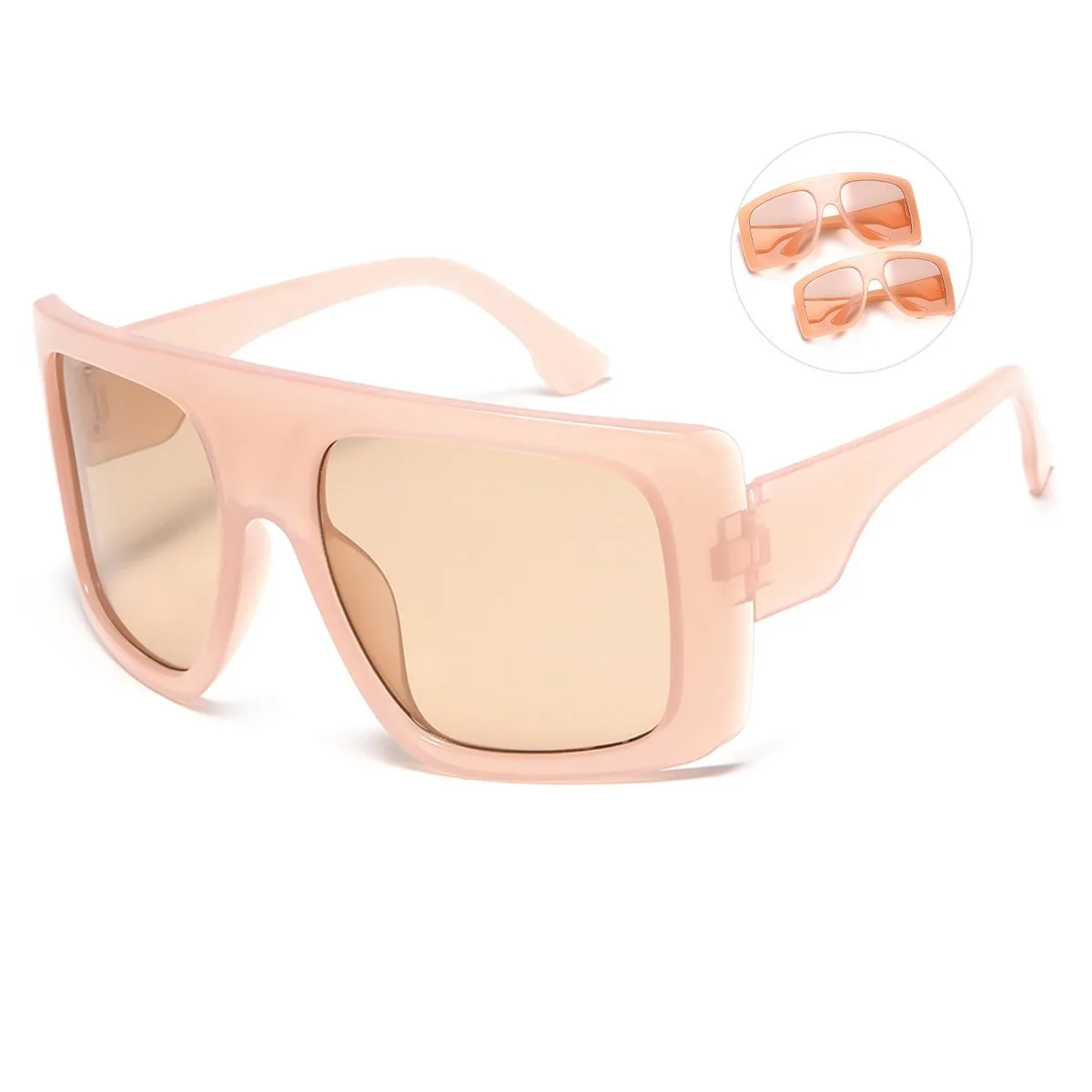 Oversized Punk Square Sunglasses Women Y2K Unique Men Trendy Goggle Sports Sun Glasses Summer Fresh Candy Color Eyewear UV400