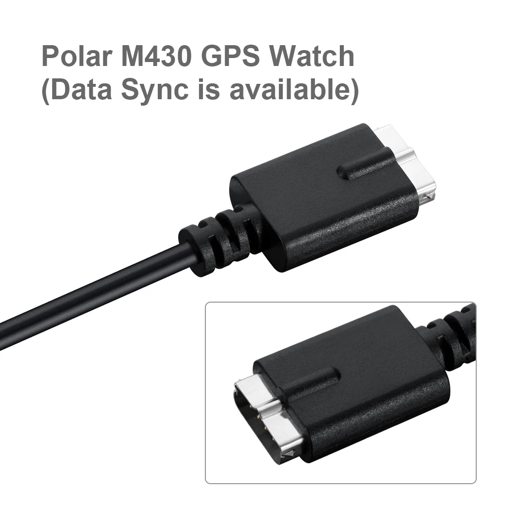 

USB Charger Cable for Polar M430 Smart Watch 1M Charge Data Cord for Polar M430 GPS Running Sport Watch