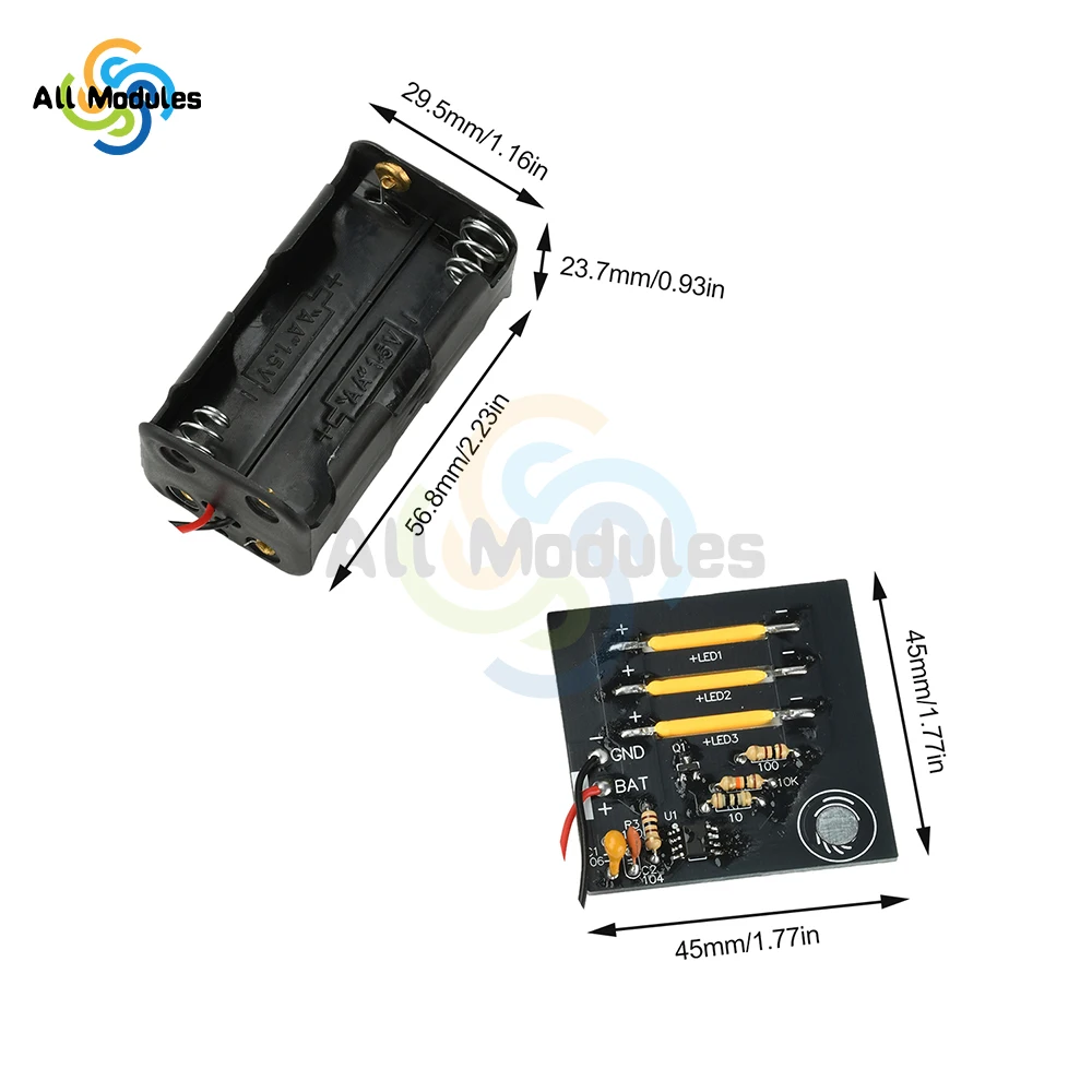 Touch Stepless Dimming Electronic Soldering Kit Fun Welding Practice Project DIY Hobbyist Holiday Gift