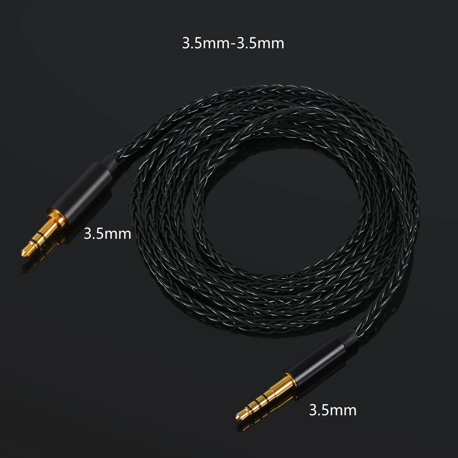 Koceta-cabo banhado a prata para fone de ouvido, 4.4mm, 3.5mm a 3.5mm, para shp9500 msr7, 1a, wh1000xm5, mdr-1a, h900, 1000xm3, computador