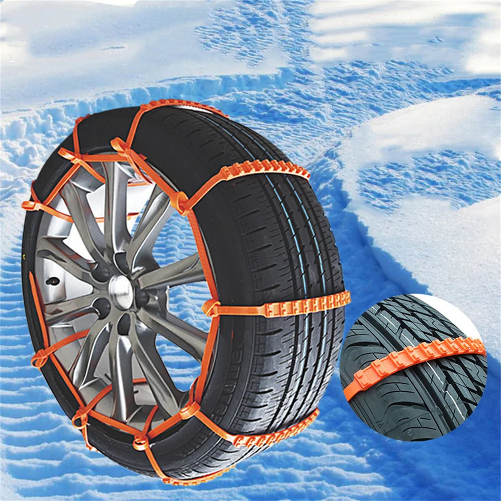 

Anti Skid Snow Chains Car Winter Tire Wheels Chains Winter Outdoor Snow Tire Emergency Double Grooves Anti-Skid Chains