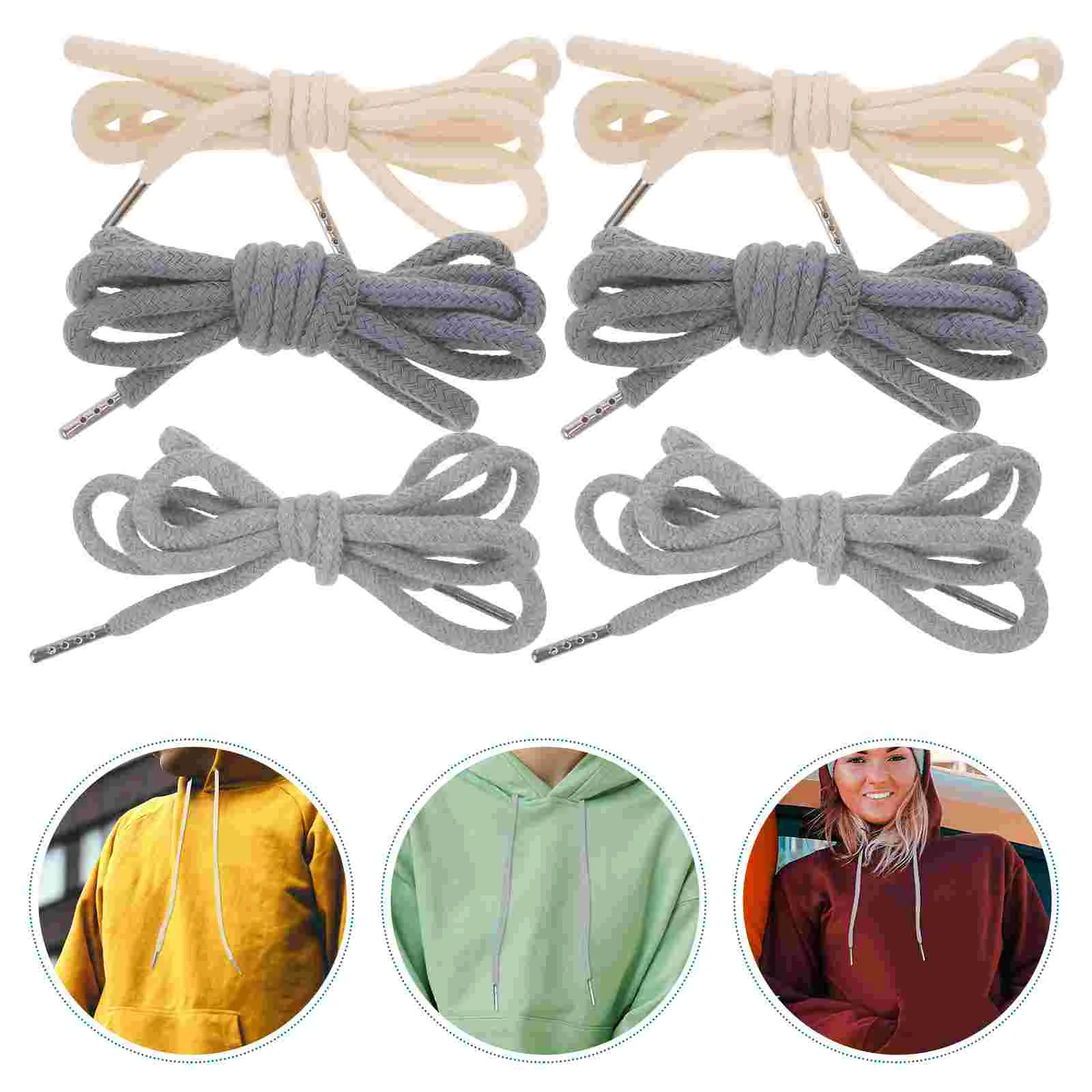 12 Pcs Sweatshirt Drawstring Pant Waist Tightener Hoodies Shirts Rope for Replacement Clothing Cord Practical Ropes