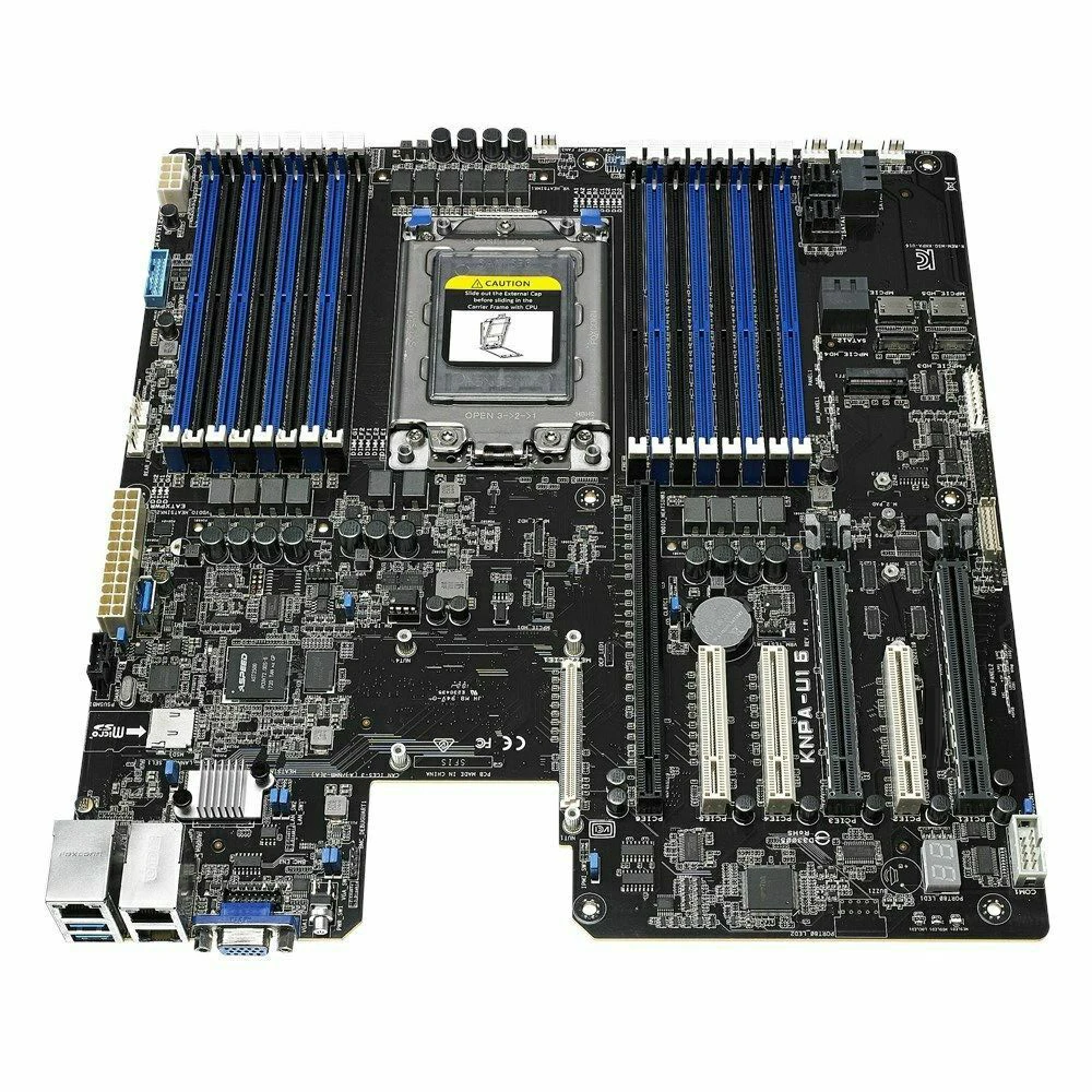 KNPA-U16 Support EPYC 7000 M.2 6*NVMe SSD Server Motherboard