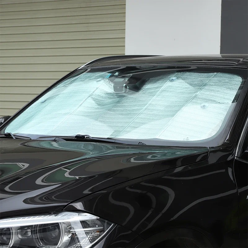 

For BMW 1 2 3 5 7 8 Series X1 X3 X5 Aluminum Foil Silver Car Front Windshield Thermal Curtain Shading Sunscreen Car Accessories