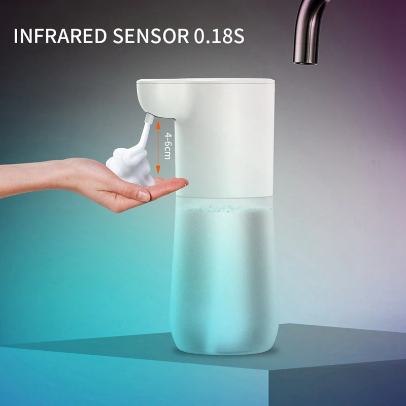 600Ml Automatic Soap Dispenser Smart Foaming Hand Free Countertop Soap Dispensers