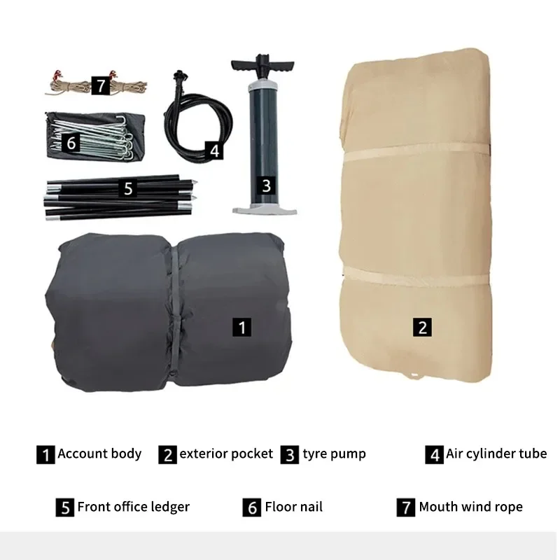 

Blue Bay inflatable tent outdoor camping 3-4 person inflatable air tent Hotel house canopy oxford tents