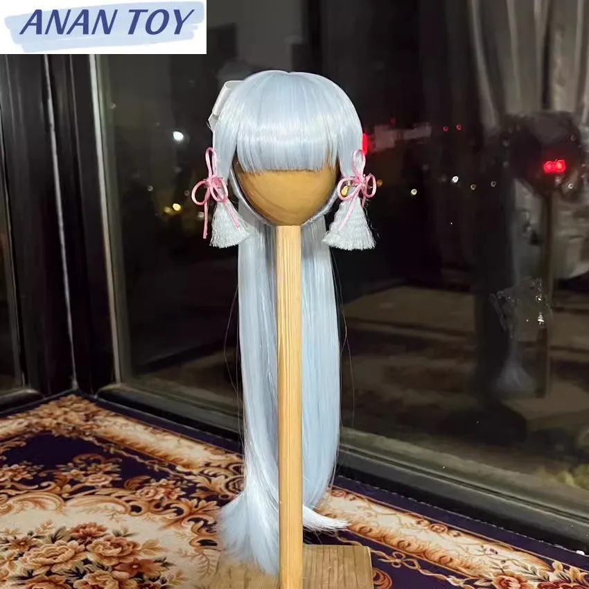 

Kamisato Ayaka Hair BJD 1/3 1/4 Doll Anime Game Cosplay Toys Accessories Handmade Wig Free Shipping Customized Items