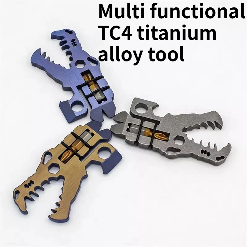 

Многофункциональный инструмент TC4 из титанового сплава для кемпинга на открытом воздухе, портативный инструмент для мытья камней EDC