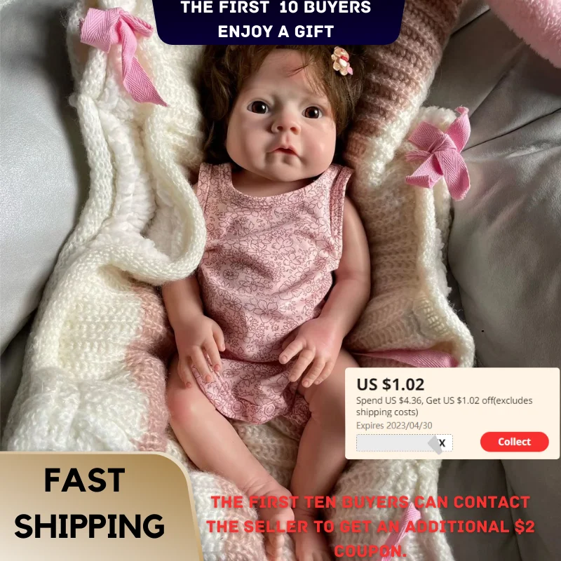 Full Solid Silicone 18 Inch Reborn Bebe реборн Handmade Silicone Baby Doll Soft Realistic boneca bebê reborn de silicone Gifts