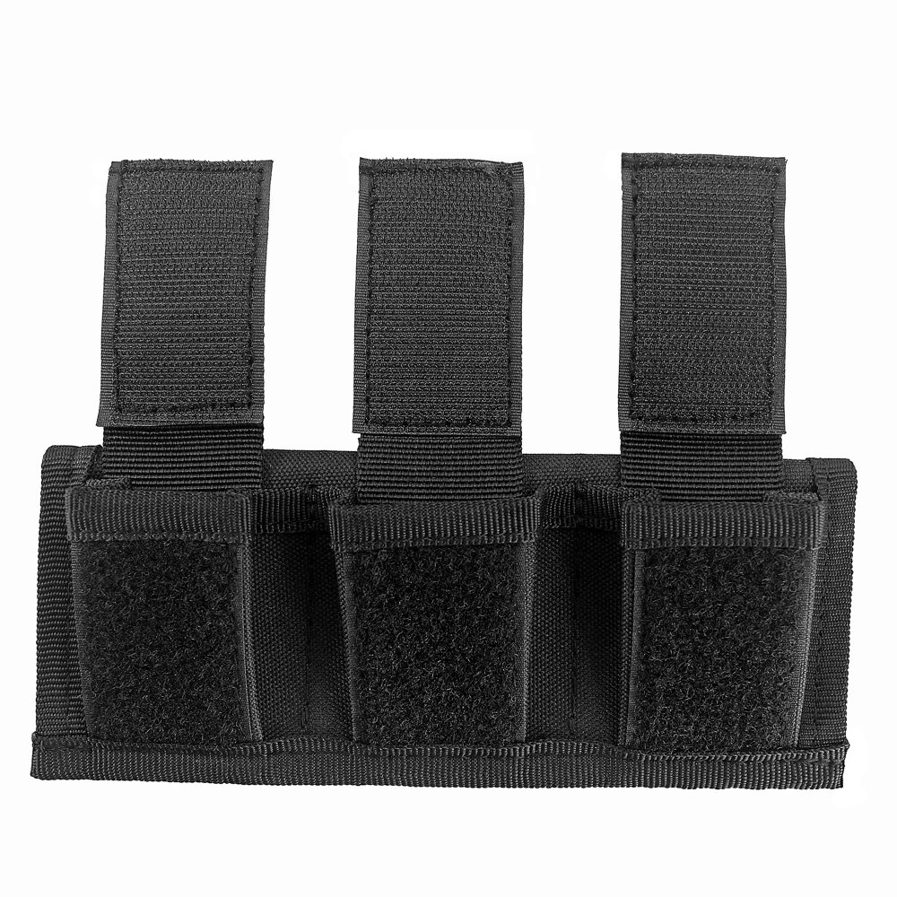 Triple Speedloader Pouch Case Holder Nylon Tactical Double Speedloader Belt Universal Fit .357 .44 Most from .38 to .45 Colt