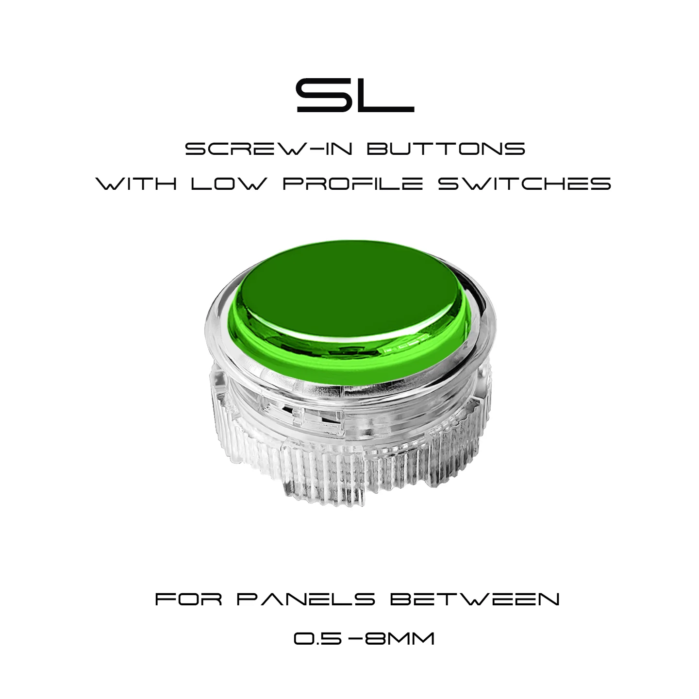 SL-1/Si Tong/Screw-In Buttons with Low Profile Switches/low red