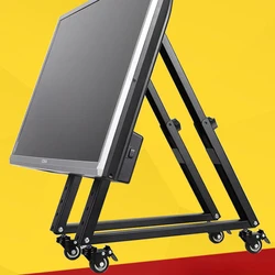 Low stage subtitle prompter TV stand