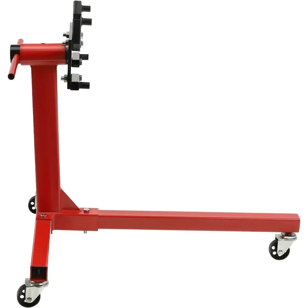 Engine Lift Stand 750LBS Capacity Heavy Duty 360° Rotating Engine Stand with 3 Wheels&4 Adjustable Arms Lift for Auto Repair