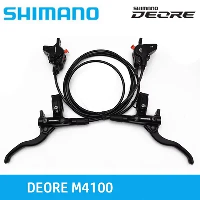 

SHIMANO DEORE Hydraulic Disc Brake Caliper 2-piston BR-MT410 Hydraulic Disc Brake Lever I-SPEC EV Clamp Band BL-M4100