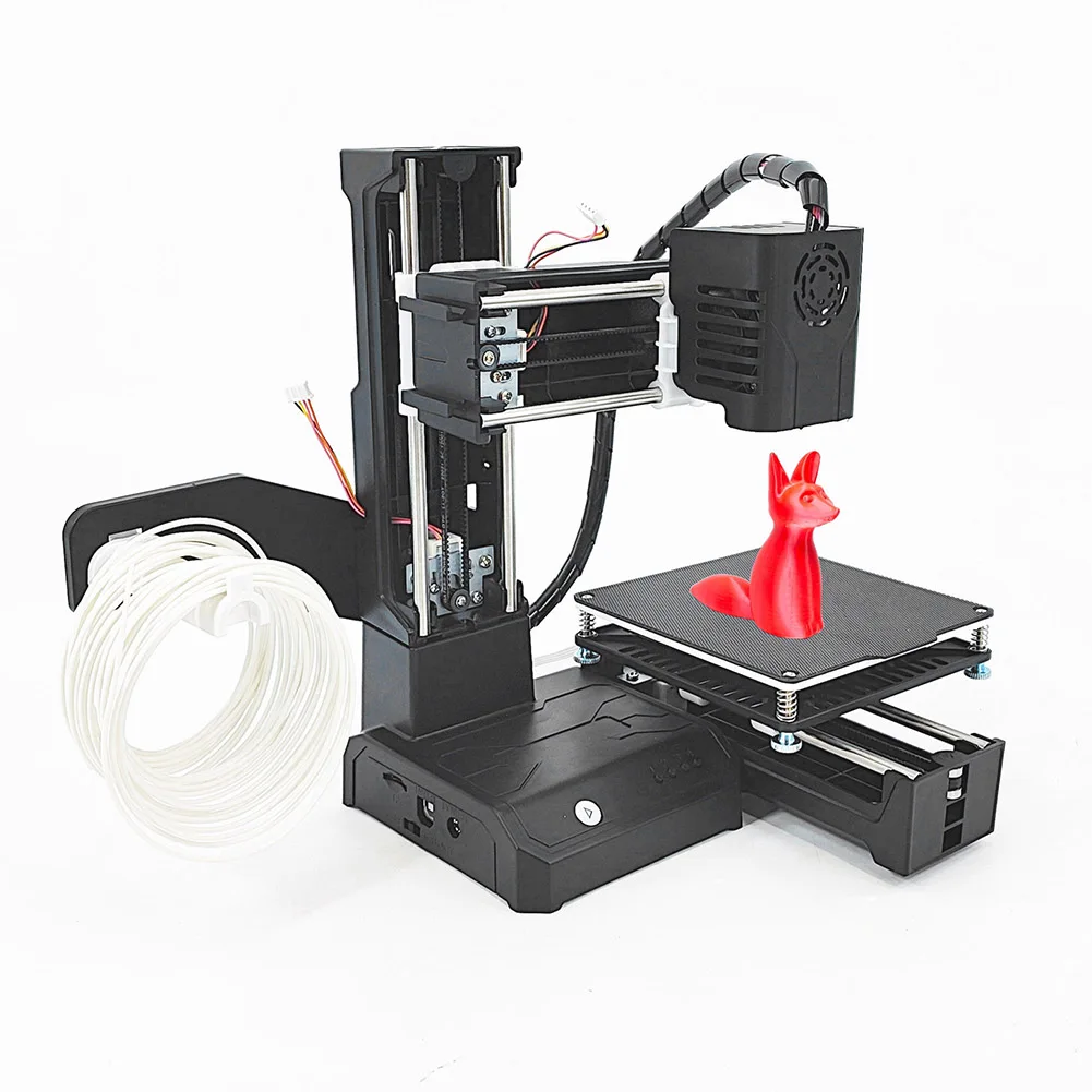 EasyThreed K9 Mini 3D Printer Easy to Use Entry Level Gift Portable 3D Printer FDM TPU PLA Filament 1.75mm Black