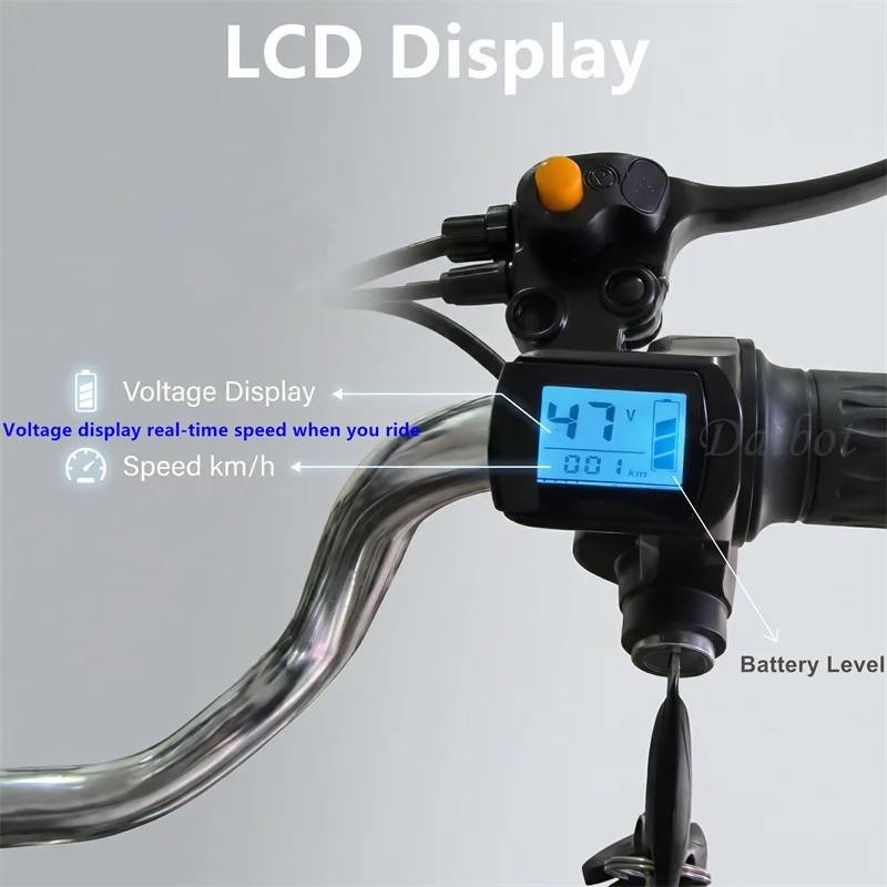 3-Rad-Elektrofahrrad 2-Sitzer für Erwachsene 650W Eltern-Kind-Elektrodreirad mit Rücksitz, faltbares Elektrofahrrad für Senioren – Detail 11