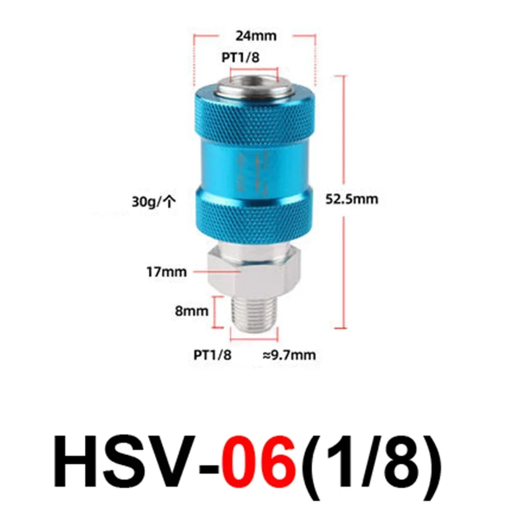 Air Flow Control Flow Control Manual Switch HSV-06 Slide Valve Flexible Connection Thread Large Effective Flow Area