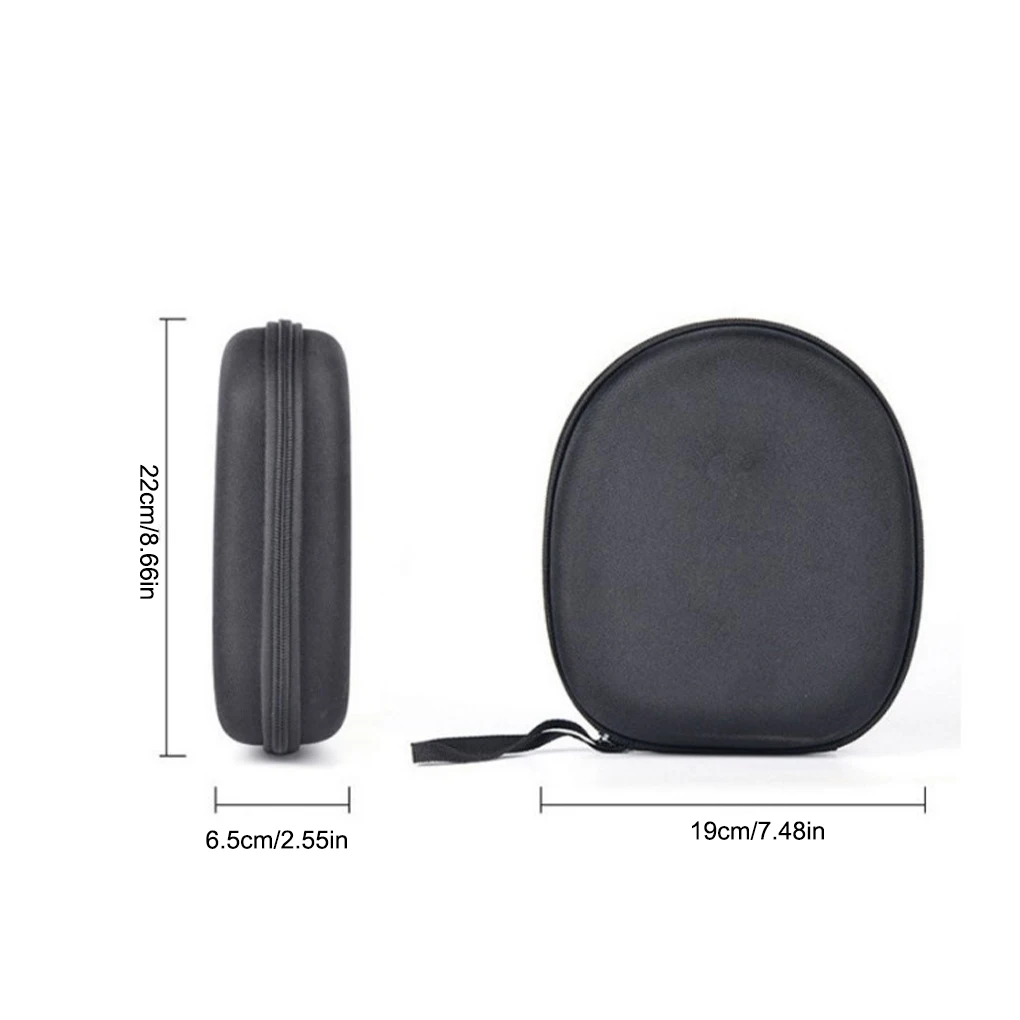 Headphone Carrying Case Shockproof Data Storage Headset Pouch Universal Nylon Earphone Container Supplies