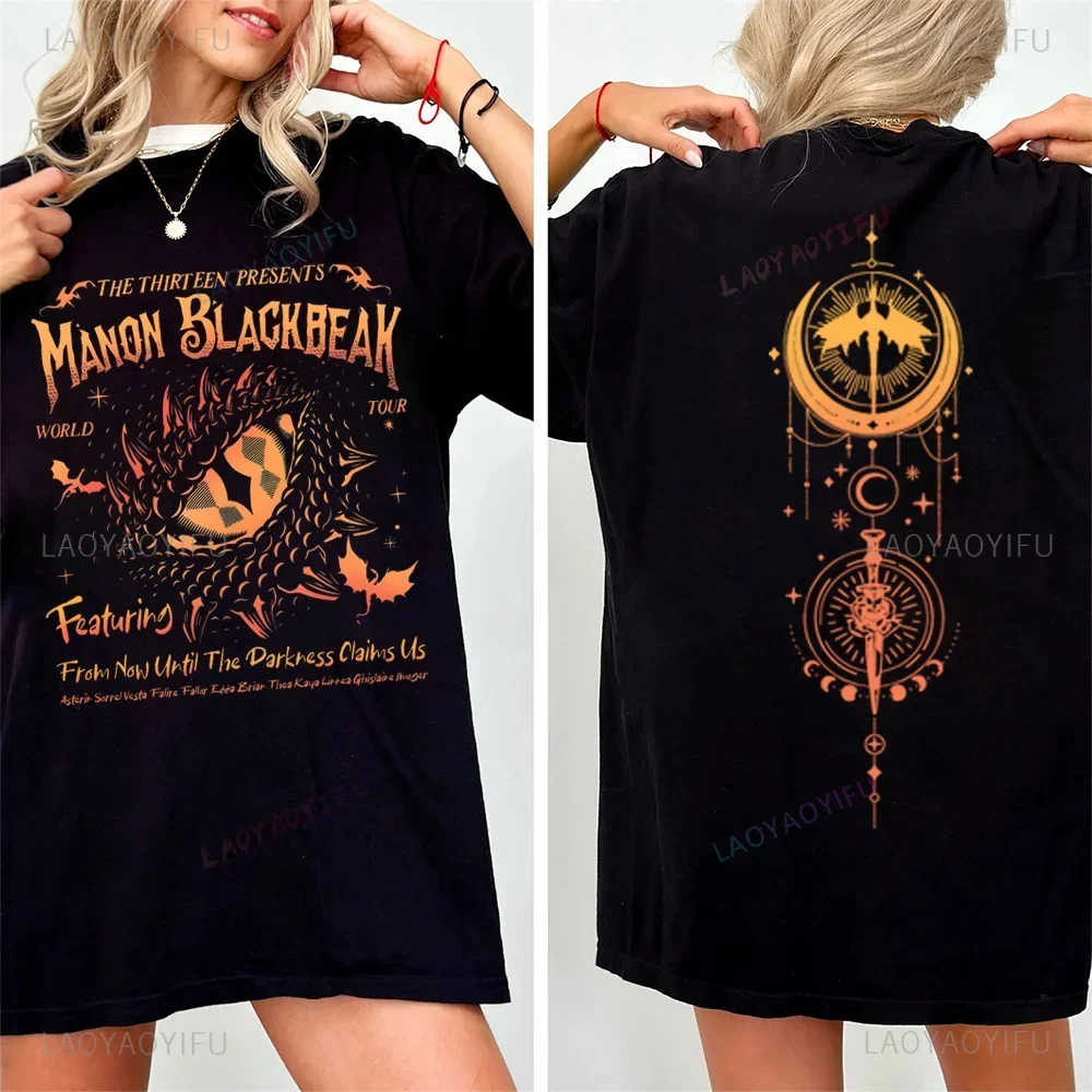 Manon Blackbeak Throne of Glass T Shirt Casual Cotton T-Shirt Women Casual Fashion Harajuku Hip Hop Streetwear Female Pink Tops