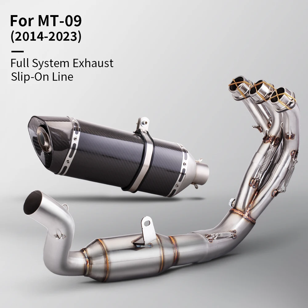 

Devil Muffler Slip On For Yamaha MT-09 MT09 FZ 09 2021 2022 2023 Motorcycle Exhaust Systems Modified Front Link Pipe