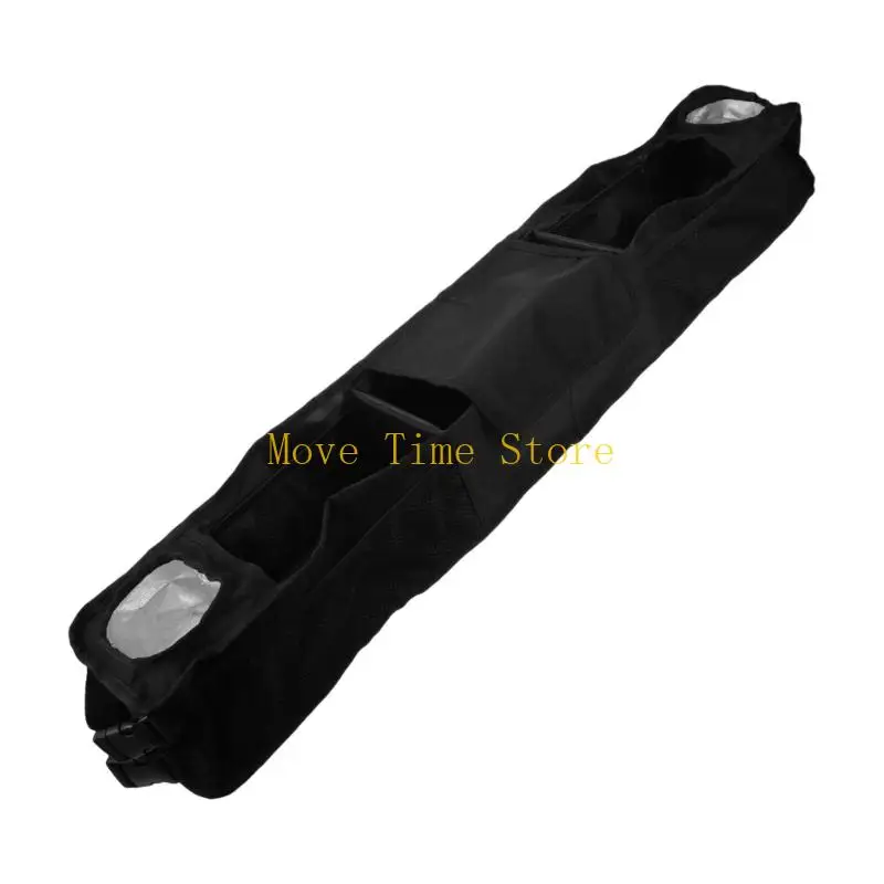 92ME Golf Cart Front Storage Rack Folding Universals Golf Cart Storage Basket with 2 Insulated Cup Holders