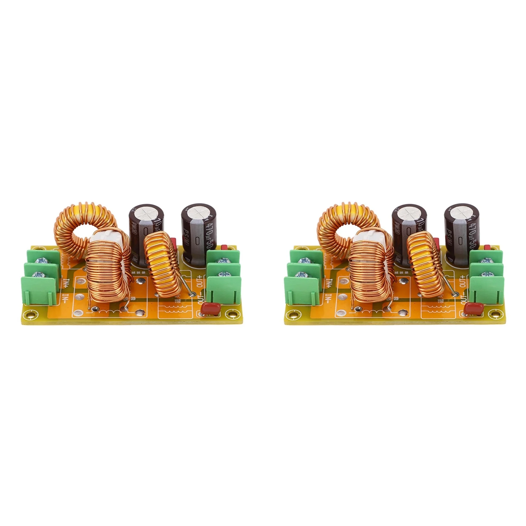 A96T 2X 4A DC LC Filter FCC Car Audio High Frequency Filtering Low Pass Passive EMI Electromagnetic Interference Filter
