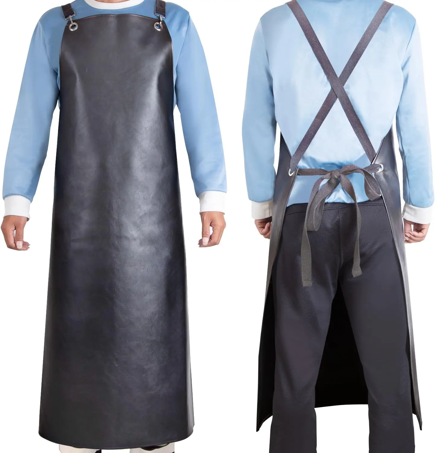 

Водонепроницаемые фартуки (2 шт.), особо прочные, устойчивые к химикатам, с X-образными ремнями для мытья посуды, разделки мяса, работы в лаборатории