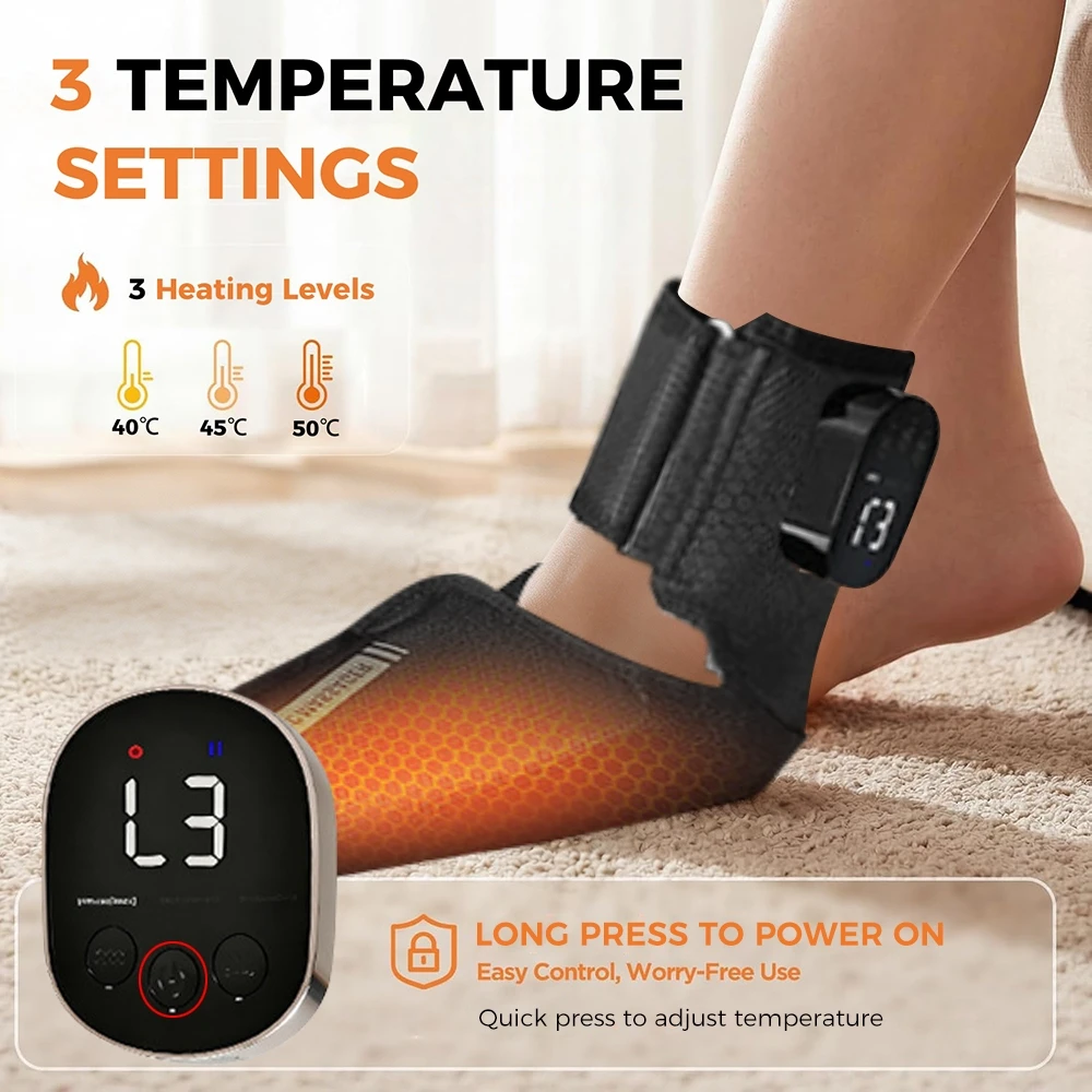 Bild 8: Fußmassagegerät, 2er-Pack Kabelloses Fußmassagegerät mit Wärme, Luftkompression und Vibrationsmassage, Elektrisches Fußmassagegerät für beide Füße, Knöchel, Ferse, Fußsohle, Fußgewölbe