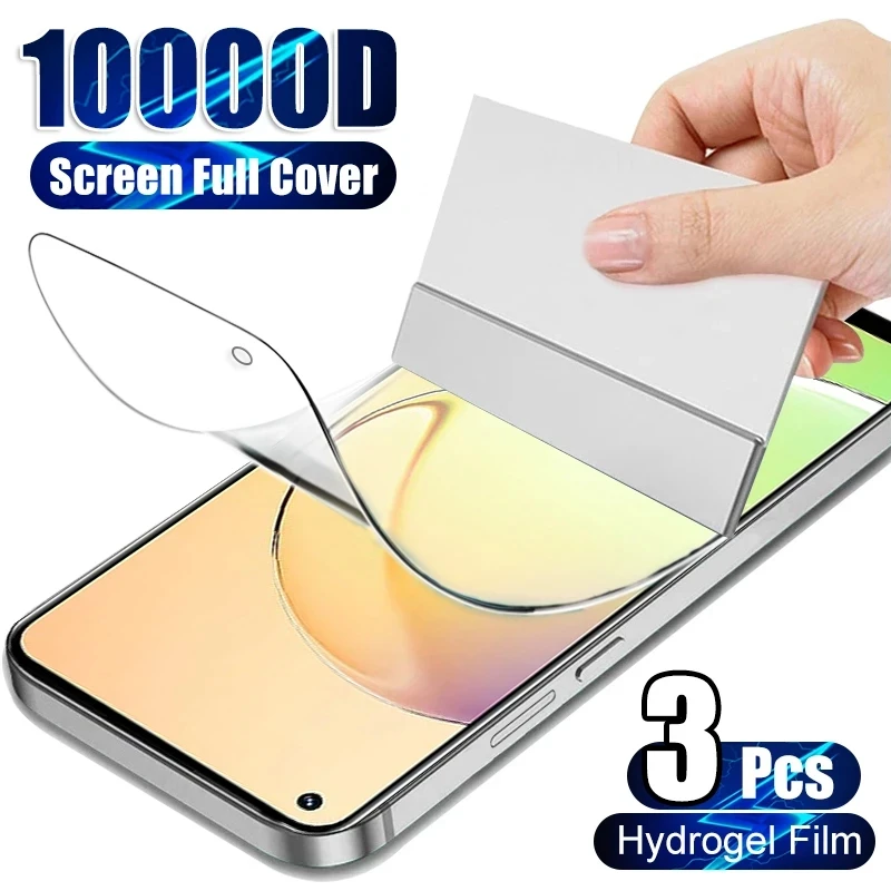 3PCS Hydrogel Film For Realme 10 9 8 7 Pro 9i 8i 7i 8S Protective Film For Realme 6 5 Pro 6i 5i 6S 5S Film Screen Protector