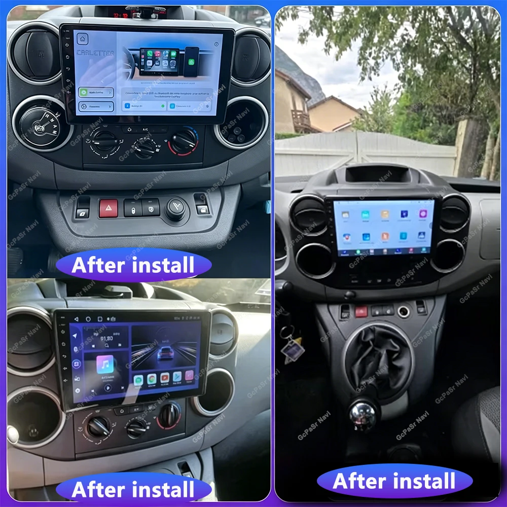 Car Radio For Citroen Berlingo B9 Peugeot Partner 2008 - 2019 GPS Navigation Video Auto Stereo Multimedia Player Screen No 2din