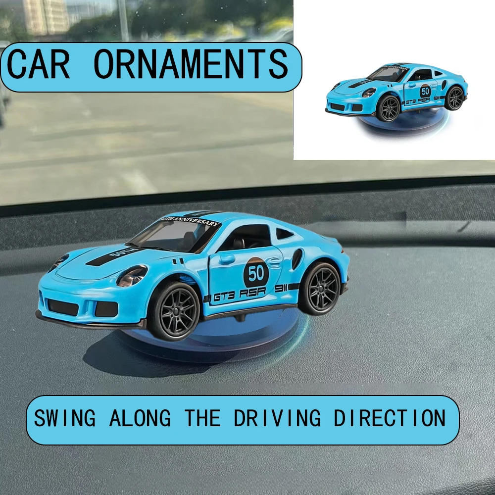

Car Drift Rotating Ornaments Auto Dashboard Turning Racing Model Deco Carindividuality Center Console Decoration For 911 SPORT