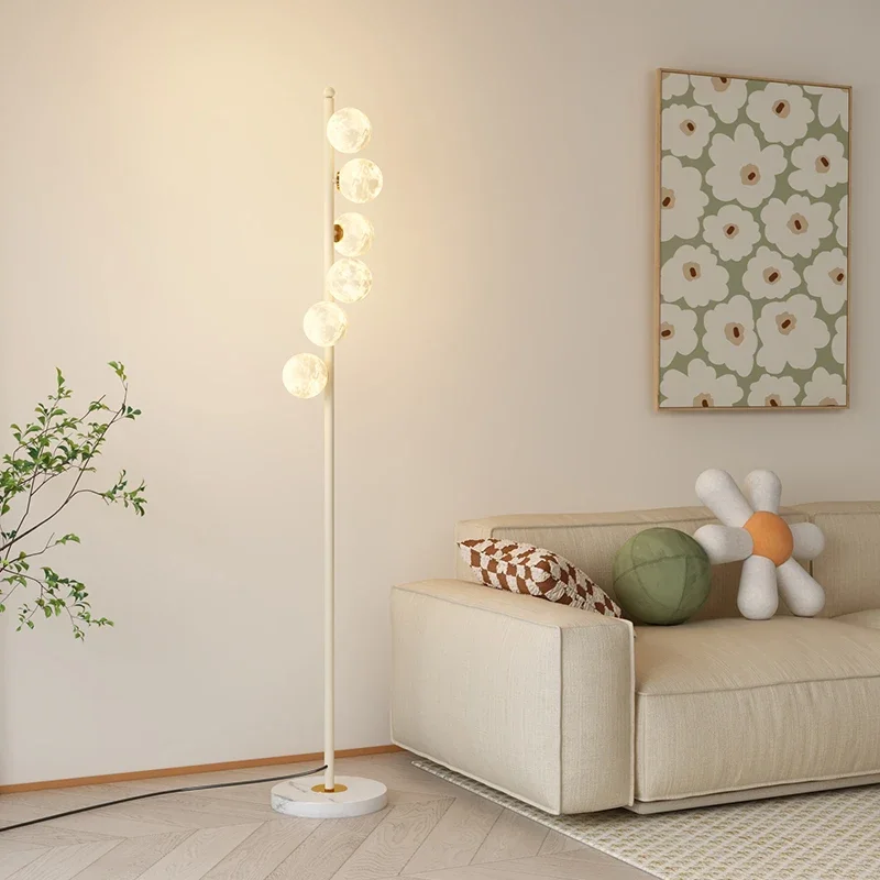 Nordic Atmosphere Floor Lamp Living Room Cream Style Bedroom Bedside Corner Art Good-looking Sofa Lamp