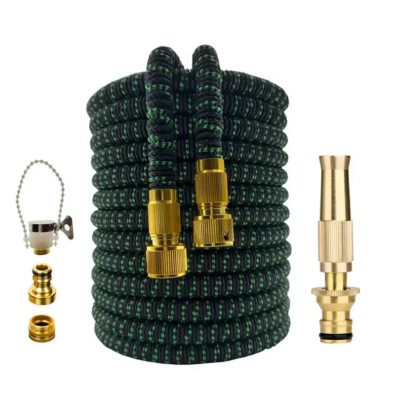 

Pure Copper Nozzle Garden Flexible Hose Expandable Magic Hose 25FT-100FT High-Pressure Water Gun Used For Car Washing Irrigation