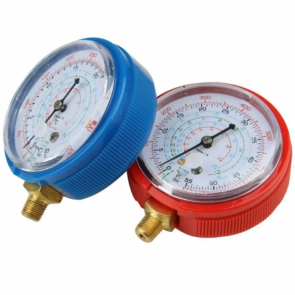 2PCS Low High Pressure Gauge R22 R404A R134A R410A Air Conditioner Manifold Gauge HVAC Tool Accessories