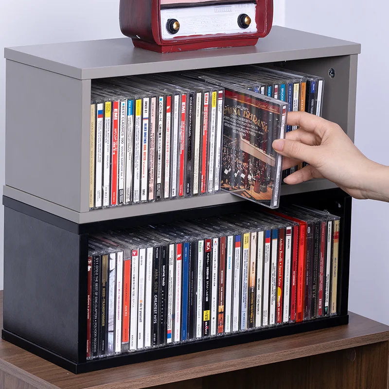 CD Storage Cabinet, Game Disc Display Stand, Desktop Storage Shelf