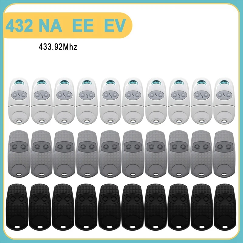 10 peças abridor de porta de garagem remoto 432ev top 433.92mhz cópia controle remoto abridor de portão