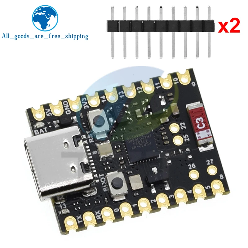 

SuperMini ESP32-H2 Module Microcontroller Programming Learning Controller Core Board