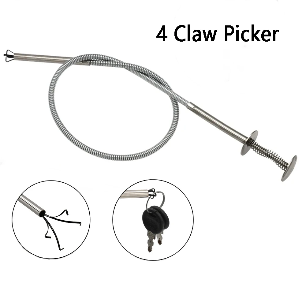 Long Reach Pick up Tool Dragagem Ferramenta para Casa Reparação de Carro Bend Grabber Garra Sewer Cleaning Picker 60 cm