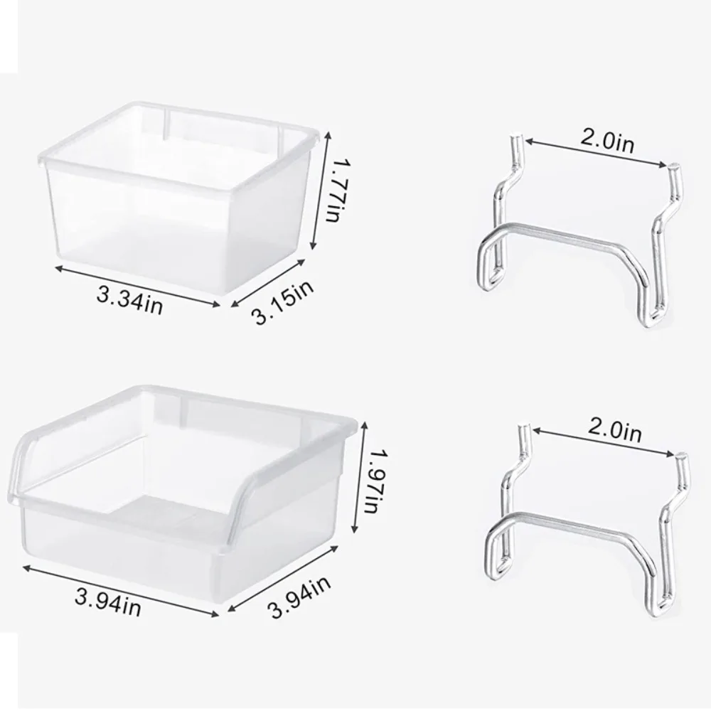 Cups PP Pegboard Bins Pegboard Box Pegboard Hooks