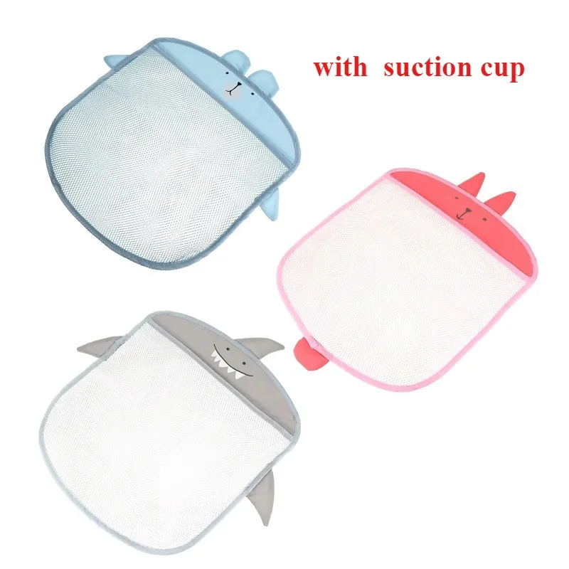 Baby Shower Toy Cute Duck Frog Net Toy Storage Bag Strong Suction Cup Baby Shower Game Bag Bathroom Organizer Water Toy view 3
