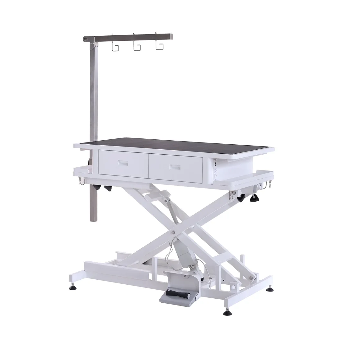Electric Dog Grooming Table With 4 Soft-close Drawers Easy To Use Simple Design Metal Frame For Salon Use Without Wheels
