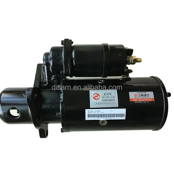 Ready To Ship SHANGHAI Loader Engine C6121 3306 D6114 24V 11T 7.5KW Starter Motor D11-101-03B+C For XG958 XG956 Loader