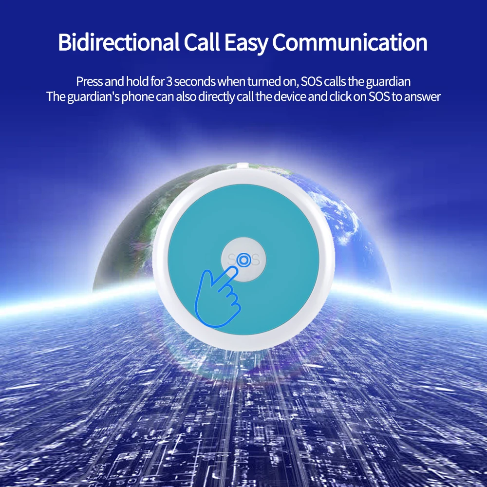 4G GPS Tracker Mini Mobile Personal Emergency Response System Senior SOS Alarm Elderly Panic Button Children Kids Locator